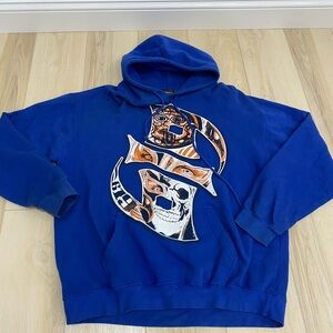 Y2K WWE Rey Mysterio Wrestling Hoodie Men’s Large Blue ECW WWF WCW Lichidor